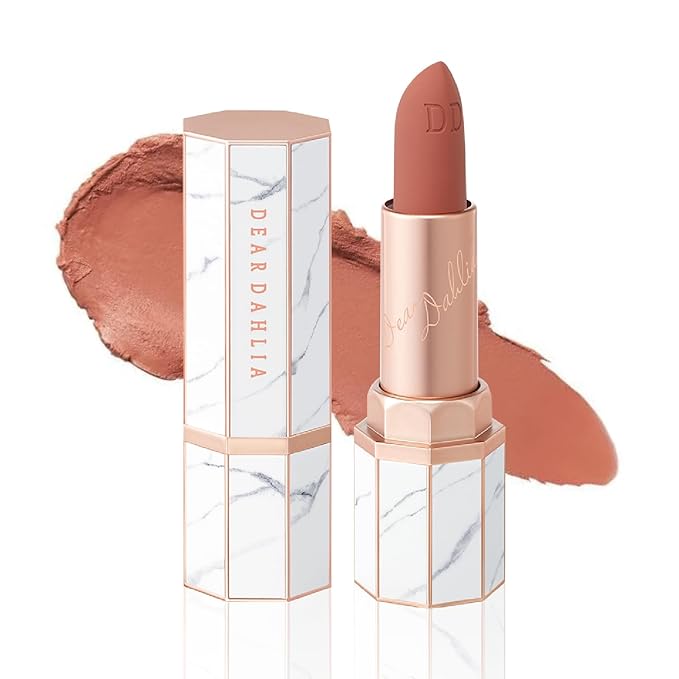DEARDAHLIA Lip Paradise Effortless Matte Lipstick (Bailey) - Vegan Silky Matte Lipstick with Wightness, Long-Lasting and High-Pigment Color, Dahlia Petal-Shaped Tip for Easy Use. 0.11 oz