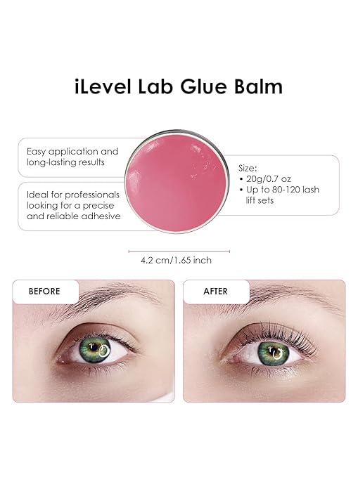 iLevel Lab Lash Lift Glue Balm Lash Lift Adhesive Strong Sticky Hydrogel Eyelash & Eyebrow Perm Glue Balm Brow Lamination Gel