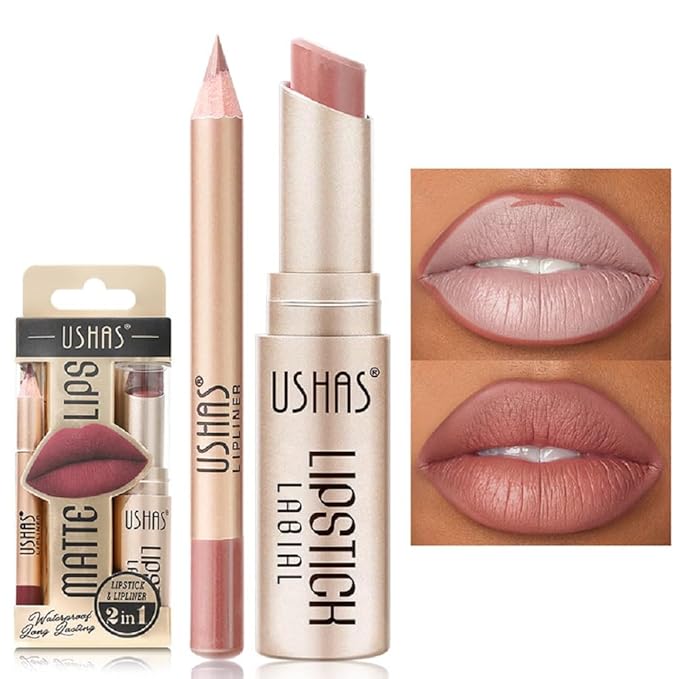 Generic Lip Liner with Non-stick Cup, Long-lasting Waterproof Matte Lipstick Set, 12 Colors (10, 30g)