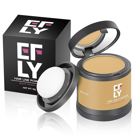Root Touch Up Hair Color Powder For Concealing Hair Loss and Thinning, Gray Hair Shadow Powder Root Cover Up Hairline Powder For Women Men Eyebrows, Beard Line (Blonde, 0.35Ounce)