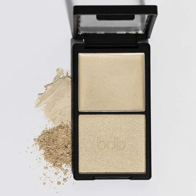bdb Cream & Powder Duo - Smooth Cream Formula, Pop of Powder for Luminosity, Compact, Highlighter