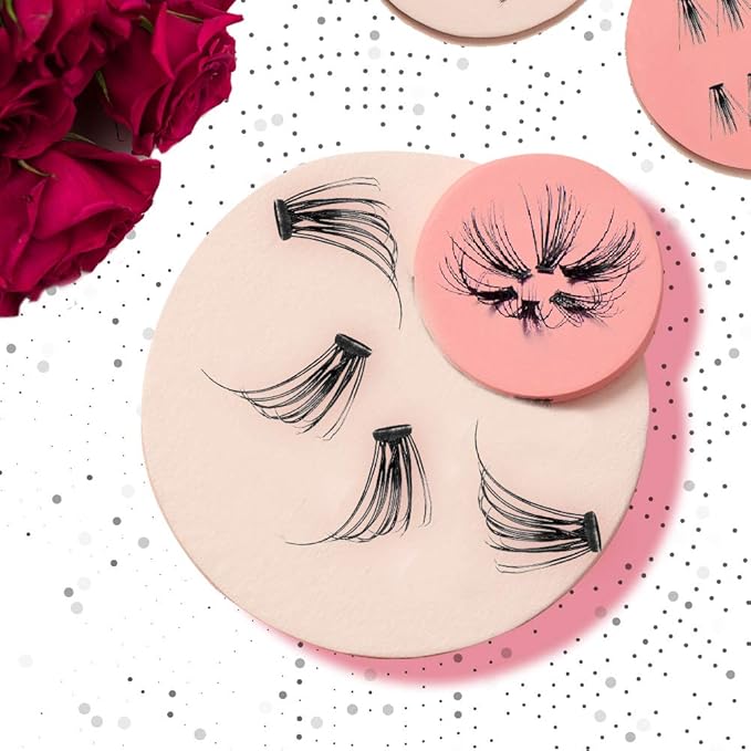 Ardell Faux Mink False Eyelashes, Individual Lashes Short, Black - Natural Look DIY Lash Clusters, Eyelash Extensions, 4 Pack
