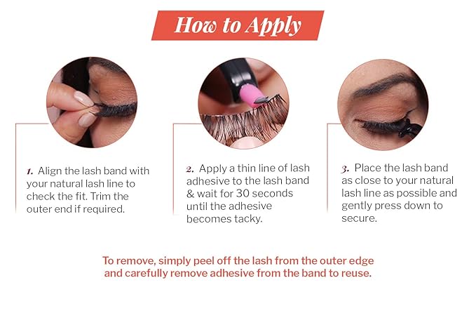 Ardell Extension FX C Curl False Eye Lashes to Elongate & Widen Eyes, 4 pack