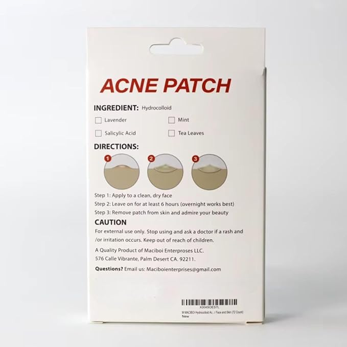 Hydrocolloid Acne Pimple Patch - Overnight Whiteheads & Blemishes - Acne Pimple Patches for Face - Nighttime Zit Stickers for Face | Shrinks Pimples, Invisible Spot for Clear Skin | 72 Count