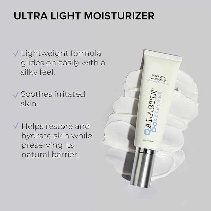 ALASTIN Skincare Ultra Light Daily Face Moisturizer (2 oz) | Hydrating Skin Cream | Anti-Aging Formula Supports New Collagen & Elastin Production