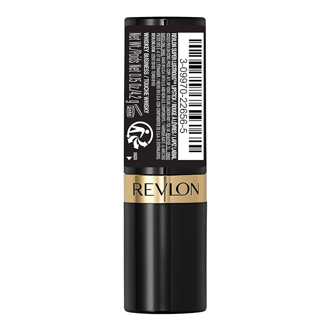 Revlon Super Lustrous Lipstick, Creamy Formula For Soft, Fuller-Looking Lips, Moisturized Feel, 803 Whiskey Business, 0.15 oz