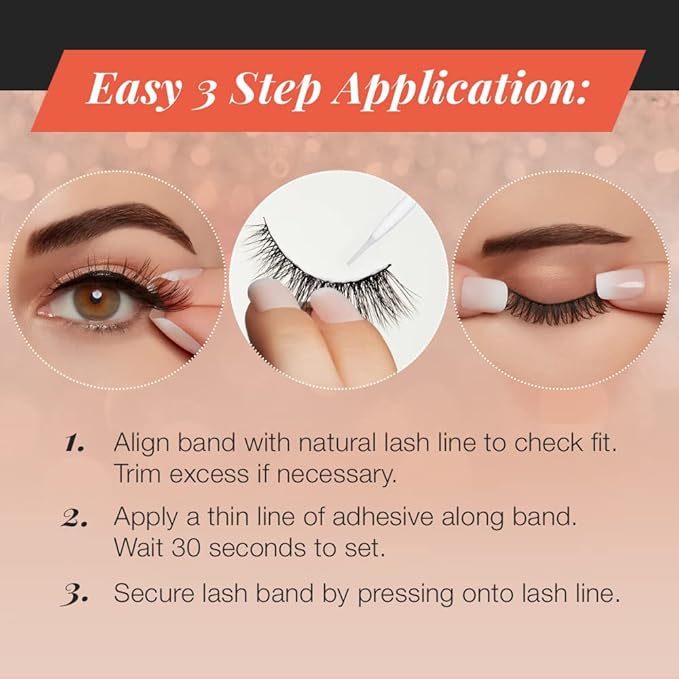 Ardell Naked Lashes Natural 432 with Invisiband – Lightweight, Natural False Eyelashes, Soft Volume Strip Lashes, 1 Pair
