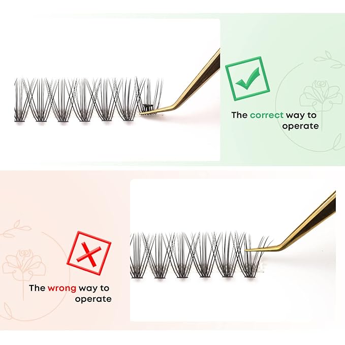 Lash Clusters, Individual Lashes, 240 Pcs 20D Individual Lash Extensions, Volume Soft Lightweight Reusable DIY Eyelash Extensions, Thickness 0.07mm C Curl False Eyelashes 8/9/10/11/12mm