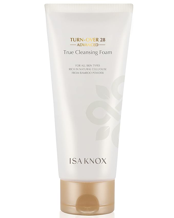 Isa Knox True Foaming Facial Cleanser (6.1fl oz) - Korean Skincare, Non-Drying Bubble Foam Face Wash, Pomegranate Vinegar, Natural Bamboo Cellulose