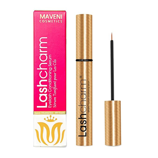 Lash Enhancing Serum, Women's Advanced Cosmetics, Eyelash Growth Serum, Promote Longer, Fuller, and Denser Eyelashes, Fast and Effective (Frosted Gold, 0.17 Fl Oz (Pack of 1))