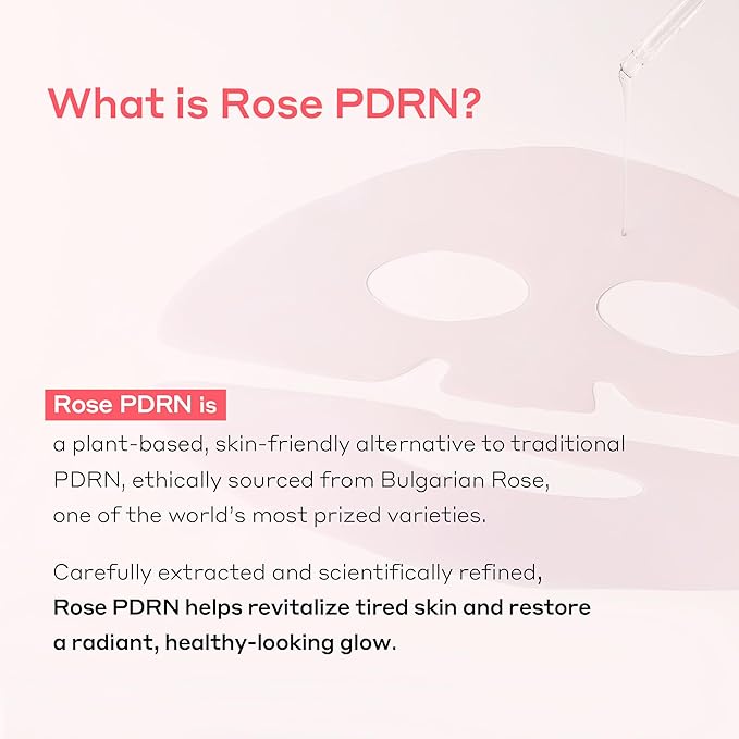 ROSETINOL™ PDRN Glow Mask – Smooth, Healthy Glow Skin Hydrogel Facial Mask with Rose PDRN & Retinol (25g x 5ea.)