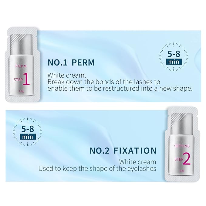 Fast Perm Lash Lift Kit Eyelash Perm Kit Perm&Setting Lotion (Quantity: 2×5 Packs)
