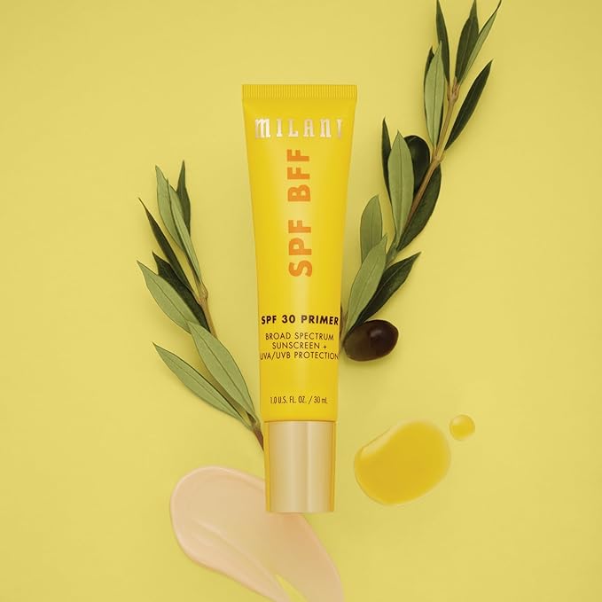Milani Face Primer for Makeup - SPF BFF Primer with Broad Spectrum Sunscreen SPF 30 UVA UVB Protection, 1.0 Fl. Oz