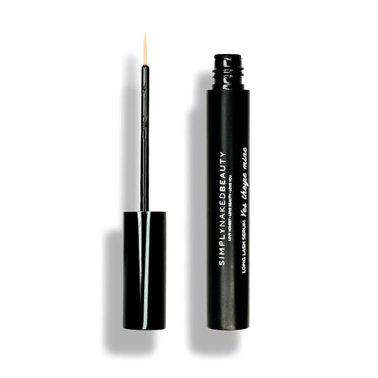 Lash Growth Serum & Brow Enhancer (5 ml) Get Longer, Fuller Eyelashes in 12 Days - Natural & Plant Based Peptides for Healthy Brow & Lash Growth - Cruelty Free Lash Serum by Simply Naked Beauty
