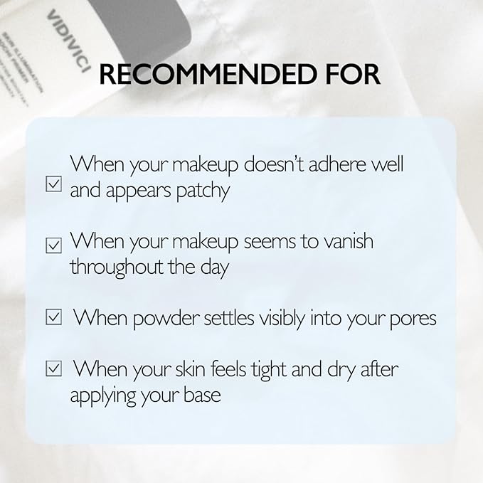 VIDIVICI Illumination Mochi Primer 1.01fl oz | Korean Makeup Primer for Flawless Skin, Pore Minimizing, Collagen-Infused, Seamless Serum Texture, Korean Skin Care