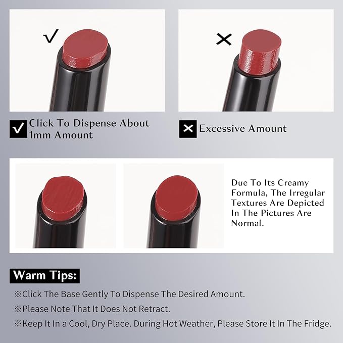 KIMUSE Lip Plumper, 2PCS Moisturizing All-in-one Lip Plumping, Gloss, Balm, Non Sticky Lip Plumper Solid Lipstick Click Lip Balm, Buildable, Vegan & Cruelty-Free