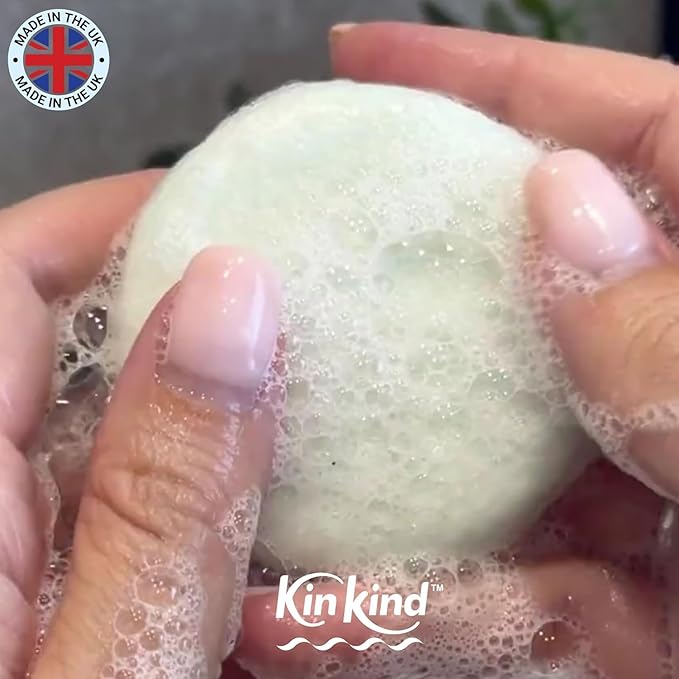 KinKind Be KIND! Unscented Shampoo Bar & BodyWash bar | 2in1 for Hair & Body | Unscented for Sensitive Scalp | Natural Shampoo Bar, Fragrance, Linalool & Limonene Free | Up to 50 Washes