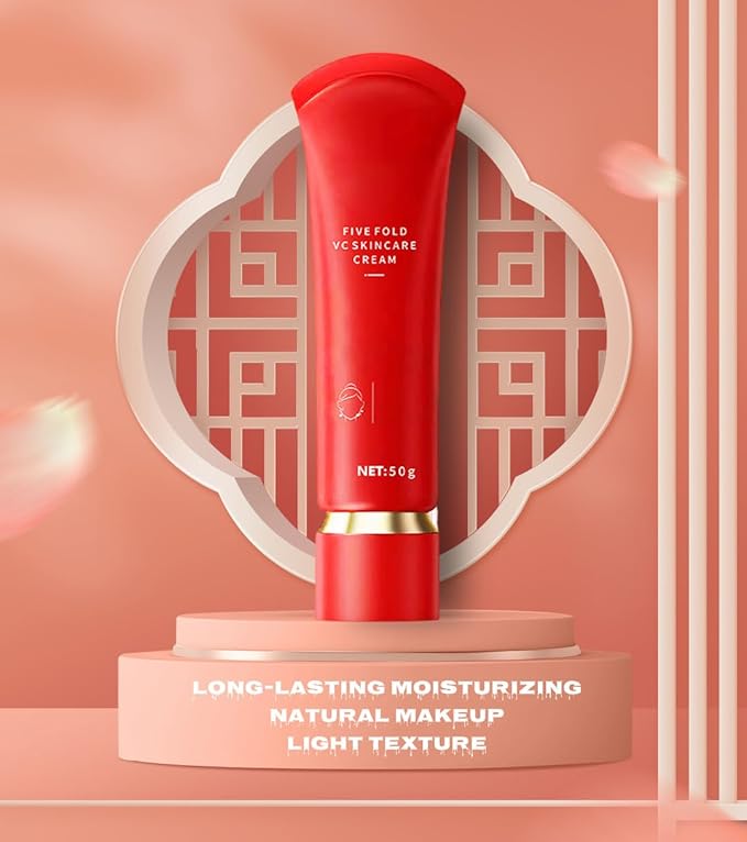 Swarous Moisturizing Brightening Tone-Up Concealer Cream, Five Fold VC Skin Care Cream, Vitamin C Makeup Tone up, Brightens Skin Tone, Clear and Moisturizes (2)