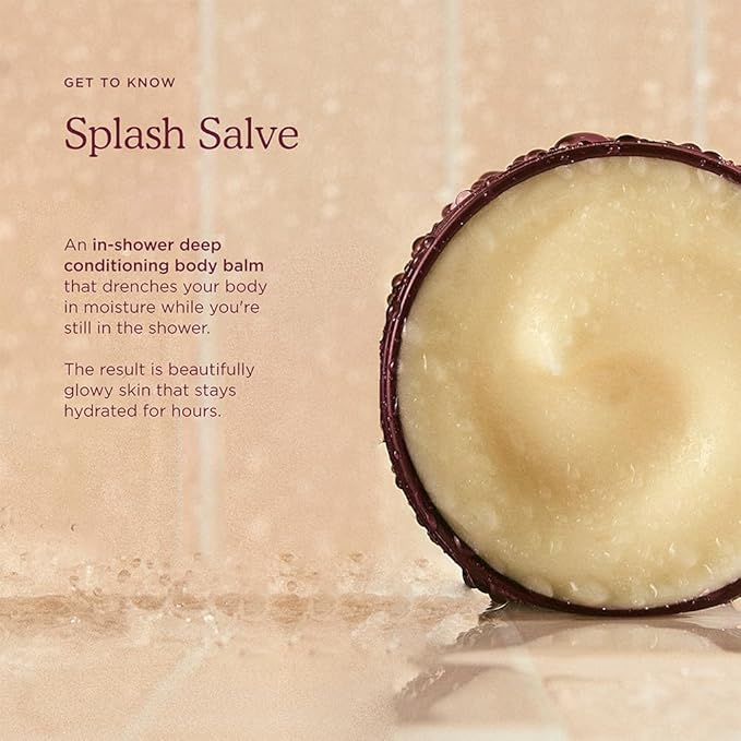 HANNI Splash Salve Body Mask, In-Shower Moisturizer with Coconut, Jojoba, Shea Butter & Glycerin, Deep Conditioning for All Skin Types, 250 mL / 8.8 oz (Pack of 2)