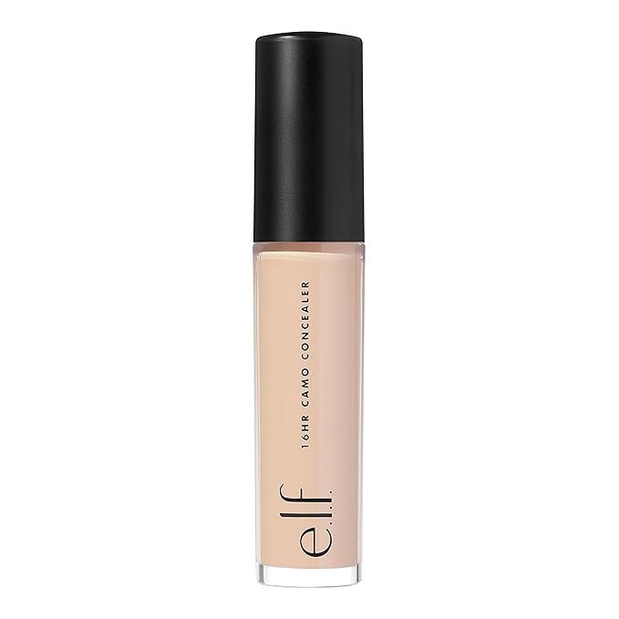 e.l.f. 16HR Camo Concealer, Full-Coverage, Highly-Pigmented Face Concealer With A Matte Finish, Crease-proof, Vegan & Cruelty-Free, Medium Neutral