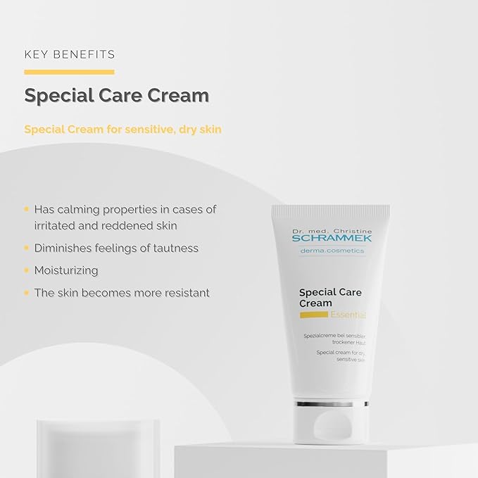 Schrammek Special Care Cream (1.7 fl oz) - Special Cream for Sensitive & Dry Skin - Scientifically Proven Calming & Regenerating Effect - Face Moisturizer - Skin Care - Dr