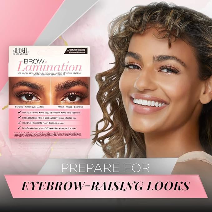 Ardell Brow Lamination Kit, Lift, Shape, and Define Brows, Waterproof, 1-pack