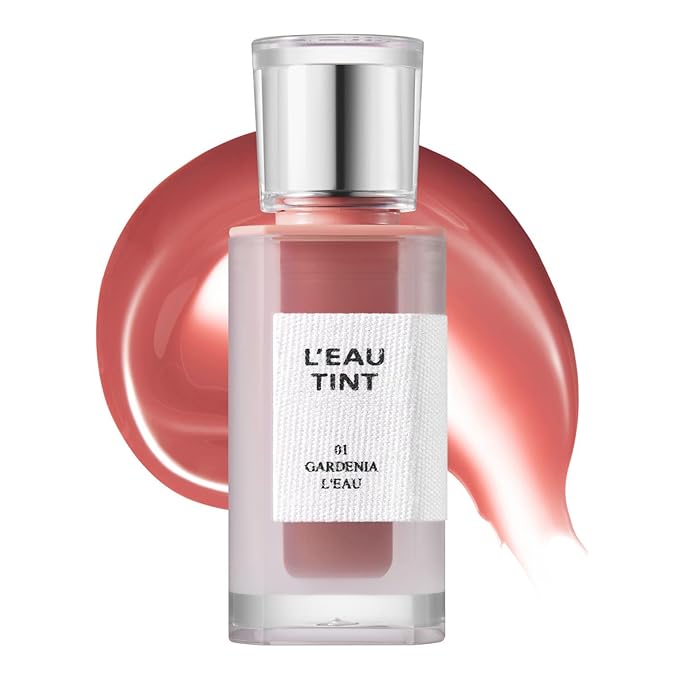 BBIA L’EAU Tint – Glossy & Glow Lip Stain, Watery Lip Tint, Non-Sticky, High Shine Finish, Long-lasting, Moisturizing, Lightweight, Natural, Daily Use, Vegan, Korean Lip Makeup (01 GARDENIA L'EAU)