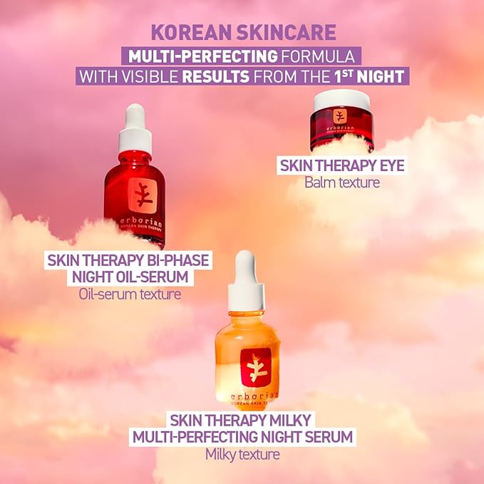Erborian Skin Therapy Eye Cream, Multi-Perfecting Anti-Aging, Illuminates, De-Puffs, Firms, Hydrates With Caffiene, Lightweight, Korean Skincare, 15mL
