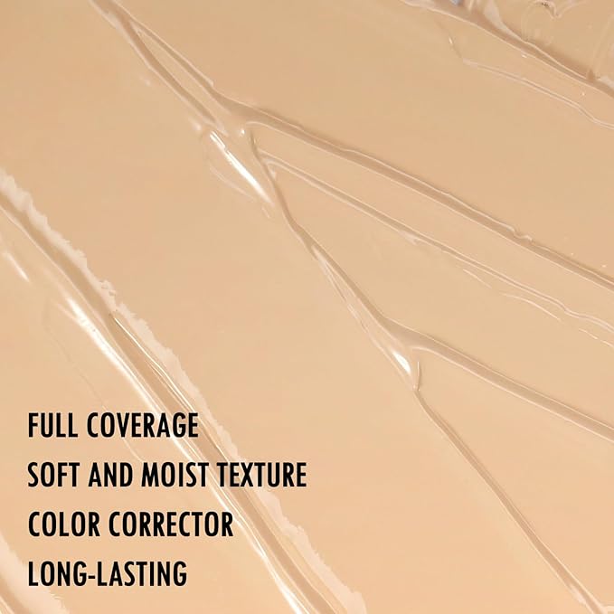 Anglicolor Under Eye Full Coverage Concealer - for Dark Circles, Fine Lines,Redness - Waterproof - Natural Finish Color Correcting Long lasting Makeup Liquid Concealer for Women(03#Medium, 0.42 Fl Oz)