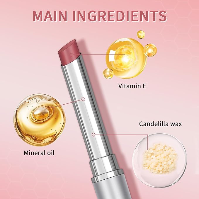 2Pcs Black & Pink Honey Lipstick Tinted Lip Balm – Moisturizing Sheer Lip with Natural Shine, Hydrating & Lightweight Lip Tint, Long-Lasting Dark Cherry Tinted Balm Lip Stain (Black & Pink, 2)