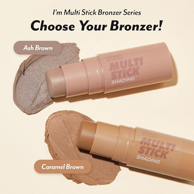 I'M MEME Shading - I'm Multi Stick 001 Bronzer | Easy Blending, Matte Finish, Suitable for Beginners, Lightweight Formula, Natural Contour Makeup, Daily Use, Natural Blur Effect, 0.24 Oz
