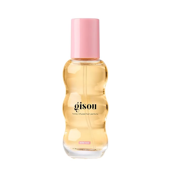 Gisou Honey Infused Hair Perfume Mini – Long-Lasting Hair Fragrance with Mirsalehi Honey & Argan Oil, Wild Rose, 0.5 Fl Oz