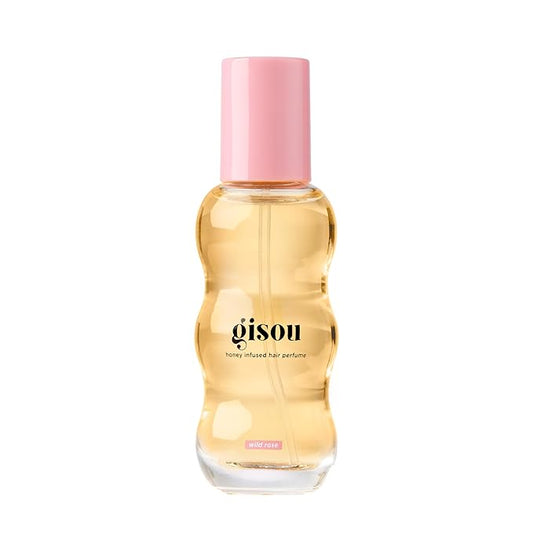 Gisou Honey Infused Hair Perfume Mini – Long-Lasting Hair Fragrance with Mirsalehi Honey & Argan Oil, Wild Rose, 0.5 Fl Oz