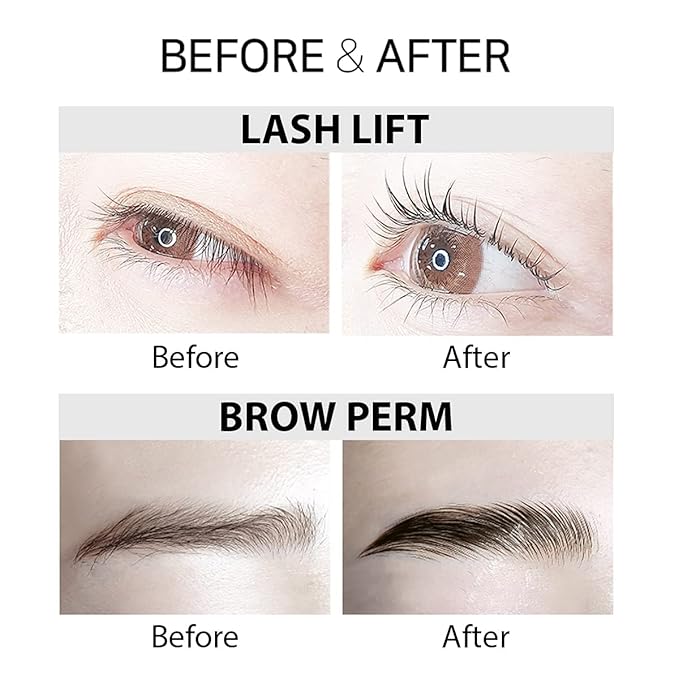 Amber Lash Curlerful, Brow Lamination Tube Set, For Professional Brow Perm, Step 1 & Step 2, 20 ml / 0.67 floz each