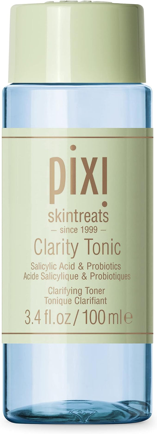 Pixi Beauty Clarity Tonic 100ml, AHA & BHA Toner | Minimize Pores, Promote A Clearer, Healthier Complexion, 3.4 Fl Oz
