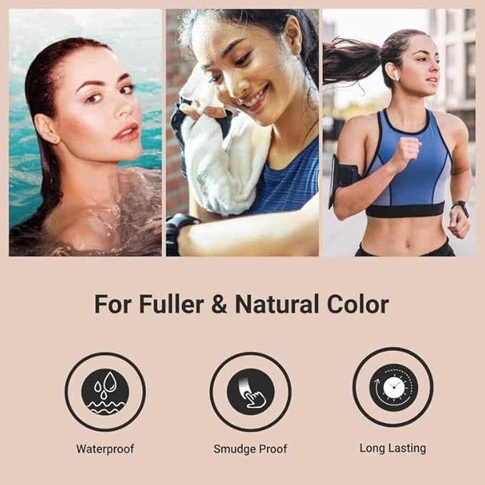 MINA iBrow Henna Hair Color Professional Tint Kit with Rose Water | Covers Gray Hair-Lasts up to 6 weeks | No Ammonia No Lead | Vegan & Cruelty Free | up to 30 Applications (Dark Brown)