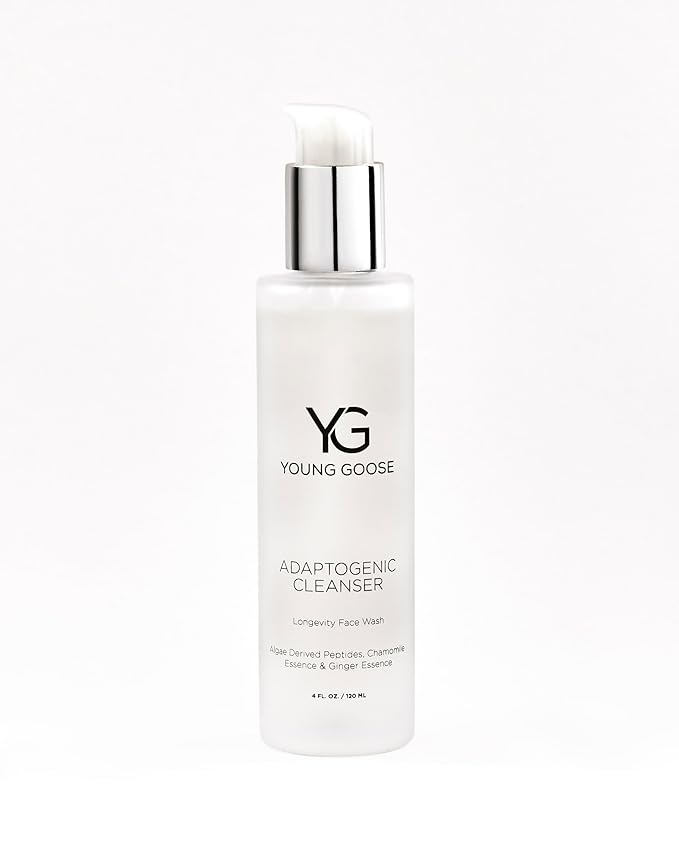 Young Goose, Adaptogenic Cleanser | Gentle Facial Cleanser | Soap Free, Paraben Free | Normal to Sensitive Skin | Large 120ml