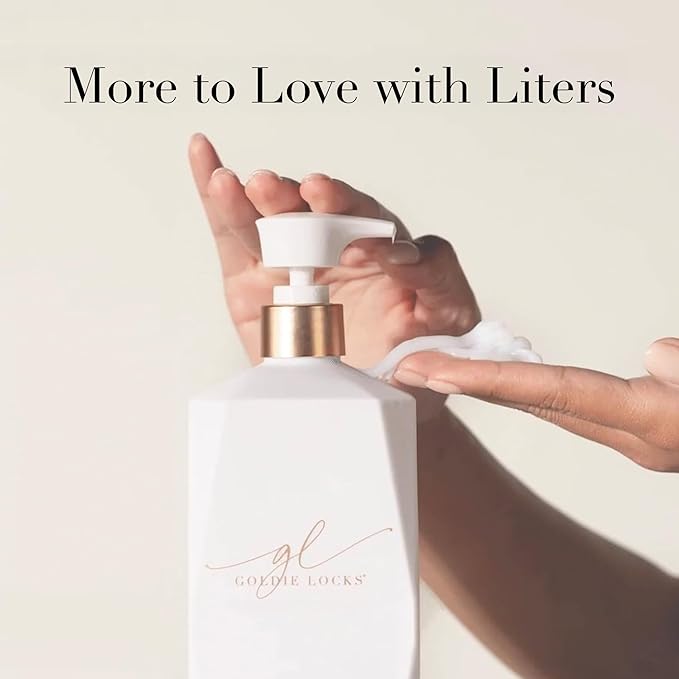 Goldie Locks Ultra Hydrating Shampoo & Conditioner Set - Sulfate-Free, Paraben-Free - for Frizz Control, Shine & Strength - Color Safe & Extension Safe - Protein-Free - 2 x 33.8 fl oz