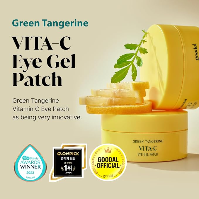 GOODAL Green Tangerine Vitamin C Serum. Cream, Eye Patch Bundle