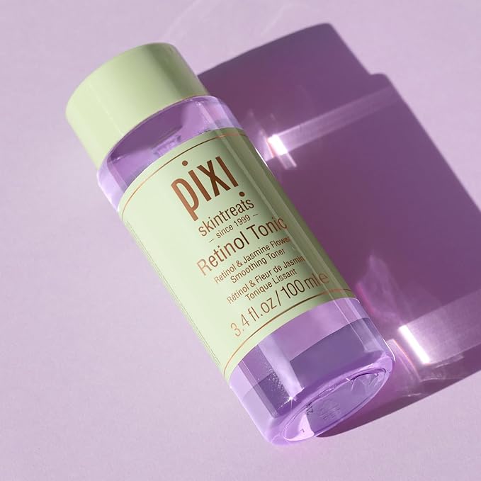Pixi Retinol Tonic, Smoothing & Firming Facial Toner, Enhanced with Peptides to Boost Collagen Production, Alcohol-Free Daily Rejuvenating Toner, 100ml/ 3.4 fl oz