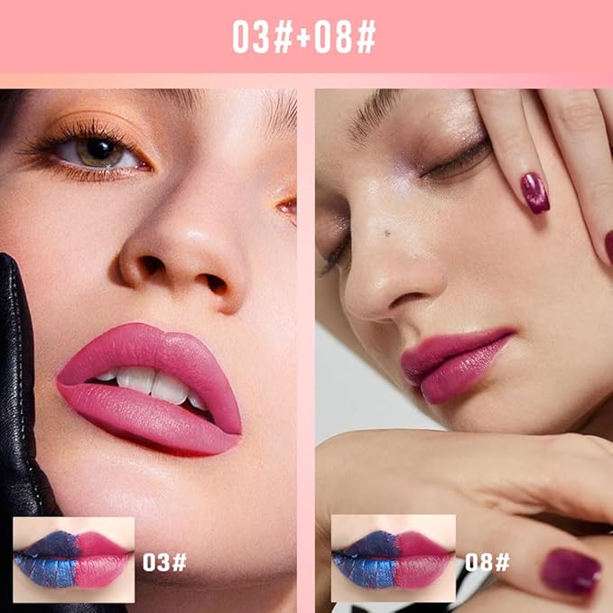 Lip Stain - Wipe-Off &Peel Off Lip Color | Waterproof, Long Lasting, Transfer-Resistant, Smudge-Proof Lip Tint | Easy Wipe Finish, High Pigment | All-Day Vibrant Kiss-Proof Lip Stain, vibrant pink+01#