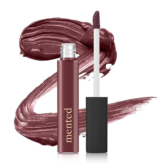 Mented Cosmetics Lip Gloss for Women Tinted Lip Balm Stain, Long Lasting Buildable Moisturizing Lipgloss Lipstick Topper, Made in USA, Cruelty Free Vegan Makeup, Berry Me