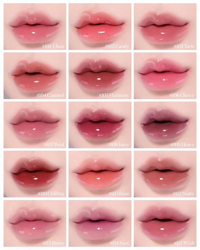 CORLAHAZE Glow Lock Jelly Tint #103 4g, Hydrating Jelly Glow Lip Stain, Glass-Like Shine Lip Gloss, Long-Lasting Color, Moisturizing Lip Enhancer, Collectible Lock-Shaped Design, Korean Makeup