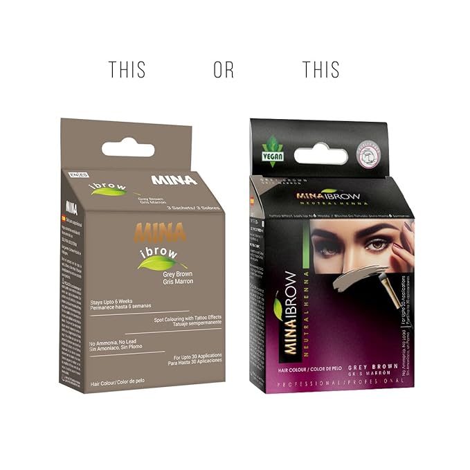Mina ibrow Hair Color Gray Brown|Long Lasting Natural Spot coloring and Hair Tinting Powder, Water and Smudge Proof Vegan and Cruelty free | No Ammonia, No Lead with 100% Gray Converge