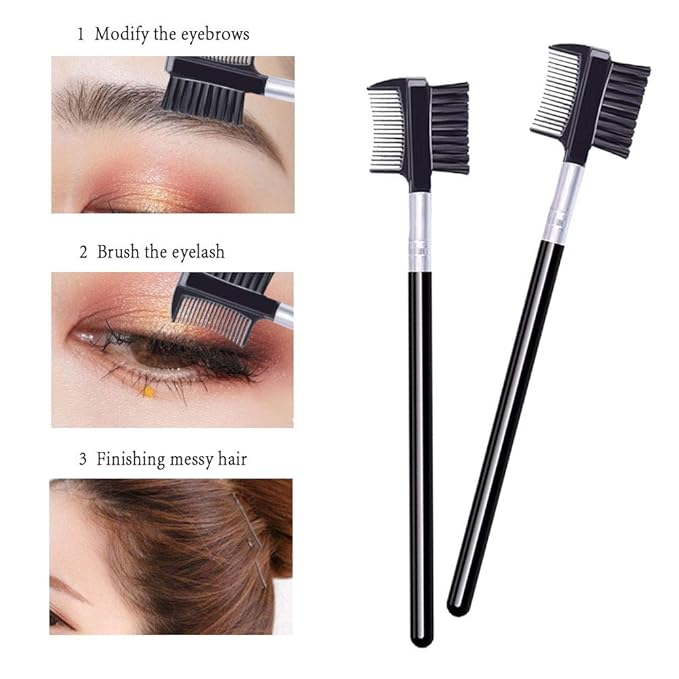 Eyelash Comb and Eyebrow brush, Eyelash Brush Comb Set (10PCS)