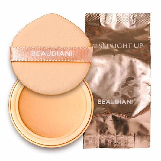 Beaudiani Mesh Tight UP Cushion Refill | Cushion Foundation | Buildable Coverage| Natural Finish | Dewy Glow Make up (03-REFILL Deep cover daily (#23-24))