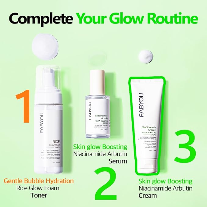 Niacinamide Arbutin Glow Boosting Cream 2.71 fl oz - Korean Skin Care for Long-Lasting Hydration & Smooth, Even Skin Tone with 10% Niacinamide & Arbutin, Deep Moisture Cream for Face