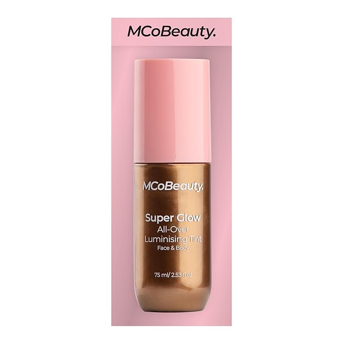 MCoBeauty - Super Glow All Over Body Illuminiser Bronze - Liquid Bronzer Shimmer Tint with Bronze Finish - Tanning Drops, Highlighter Makeup. Bronzing Drops - 45ml