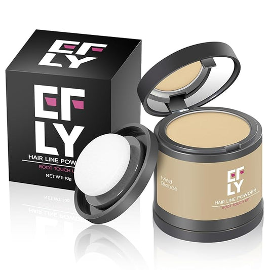 Root Touch Up Hair Color Powder For Concealing Hair Loss & Thinning, Gray Hair Shadow Powder Root Cover Up For Women & Men (Medium Blonde, 0.35 Ounce)