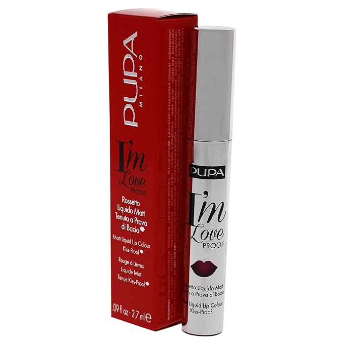 Pupa Milano I Am Love Proof Matt Liquid Lip Color - 007 Bright Fuchsia for Women - 0.09 oz Lipstick